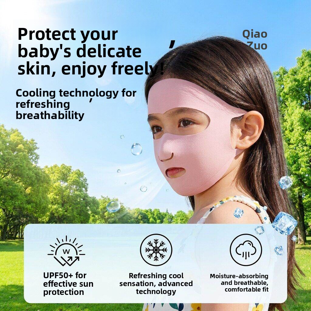 Masker Wajah Pelindung Matahar - Kids Face Mask ulasan dan harga