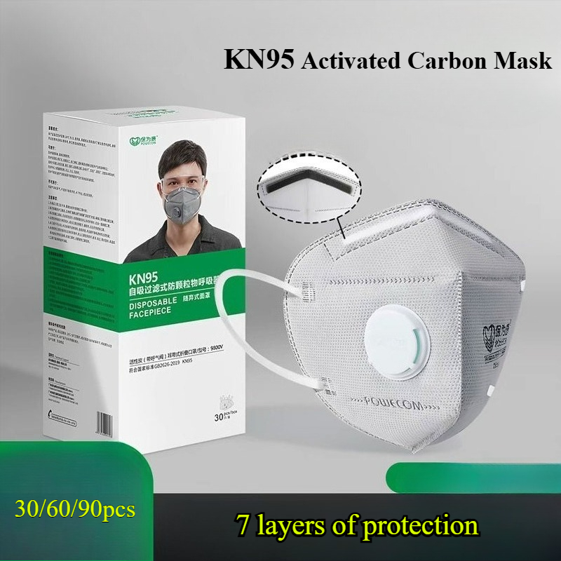 30/60/90 Buah Masker Debu KN95 - Kn95 Respirator Mask ulasan dan harga