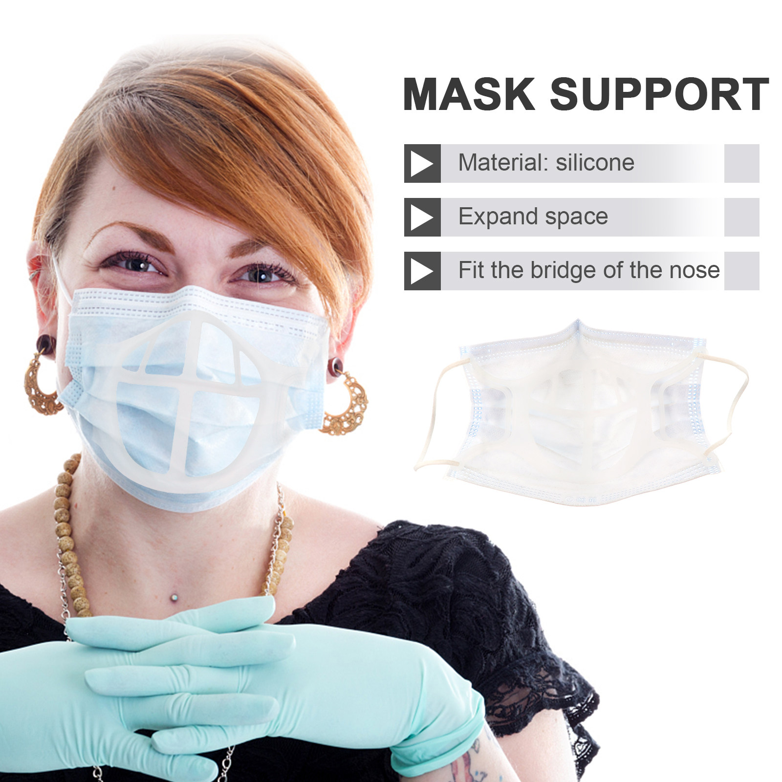 5 Buah Braket Masker Silikon 3 - Silicone Mask Bracket ulasan dan harga