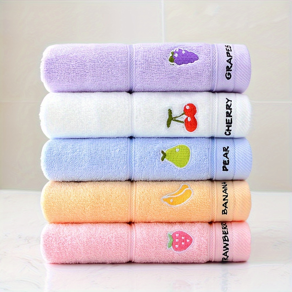 3 Handuk Bermotif Buah Warna A - Cloth Face Mask Washable ulasan dan harga