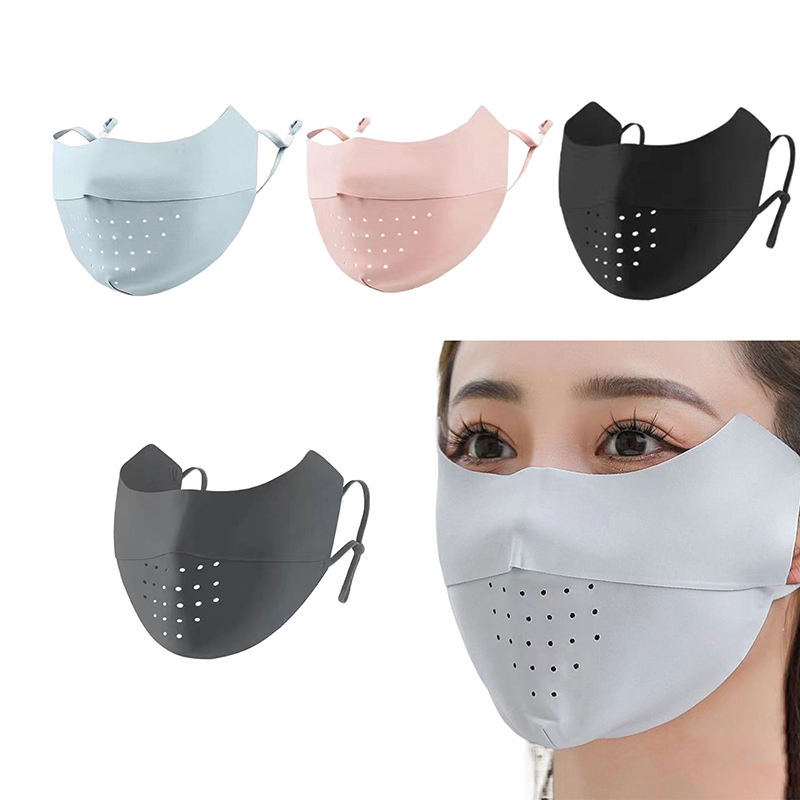 Masker Wajah Ice Silk pelindun - Sports Mask Breathable ulasan dan harga